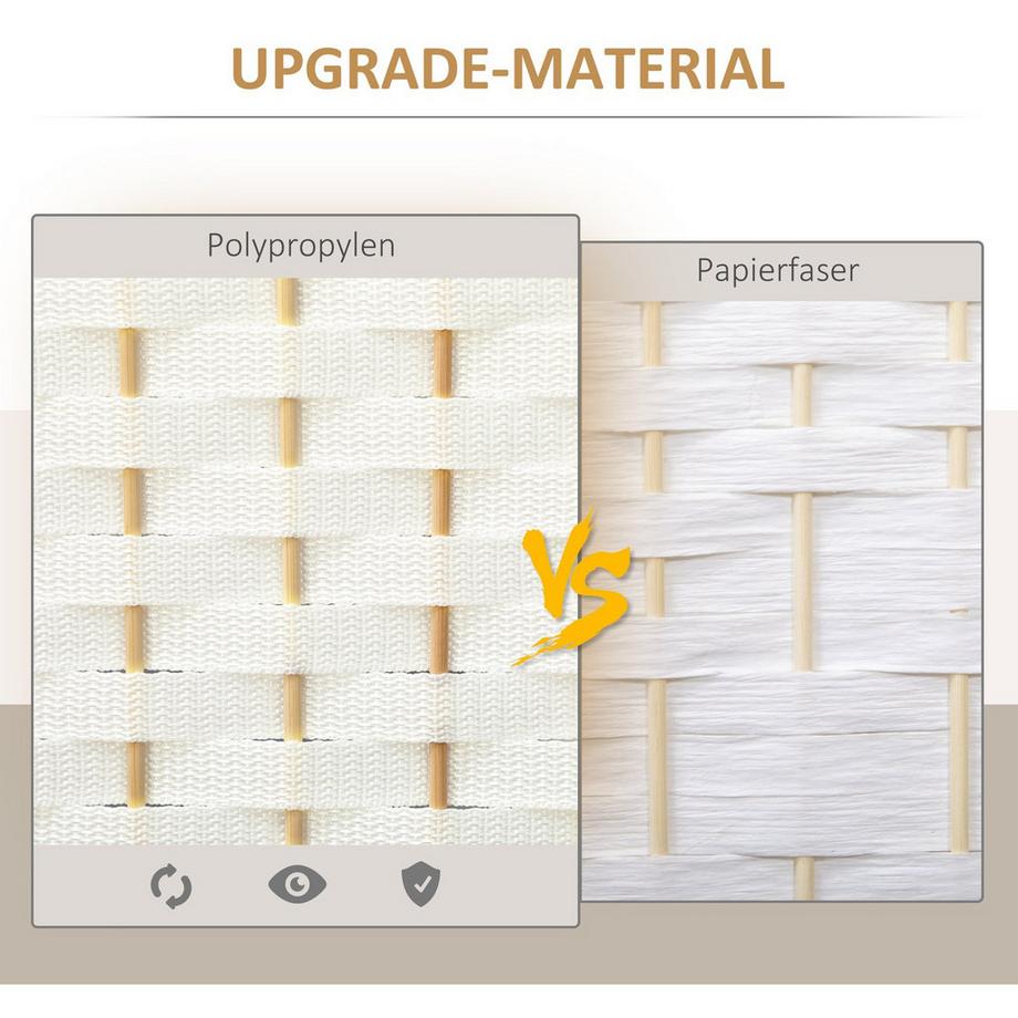 Northio Cloison de séparation pliable à 6 panneaux  