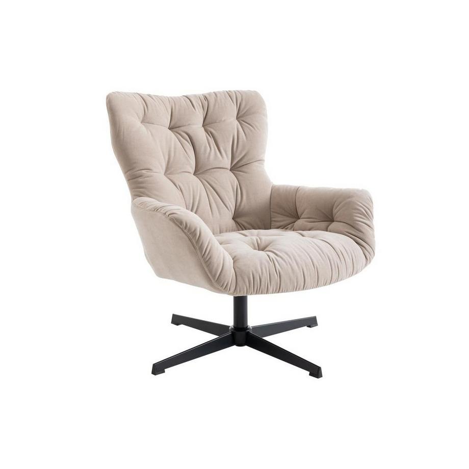 Drehsessel - Stoff - Beige - OPHELIE