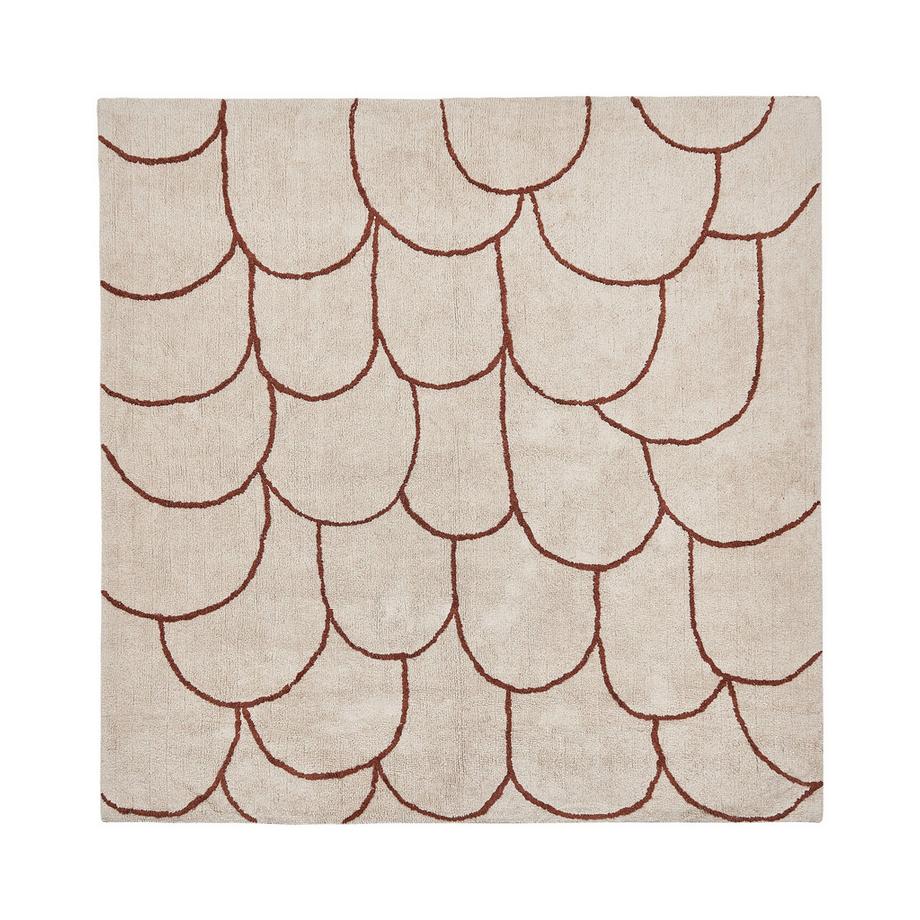 Beliani Teppich aus Baumwolle Klassisch AVDAN  