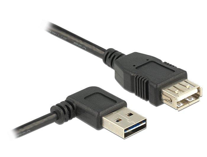 DeLock  3m, USB 2.0-A - USB 2.0-A câble USB USB A Noir 