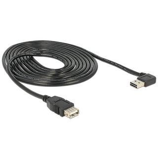 DeLock  3m, USB 2.0-A - USB 2.0-A câble USB USB A Noir 