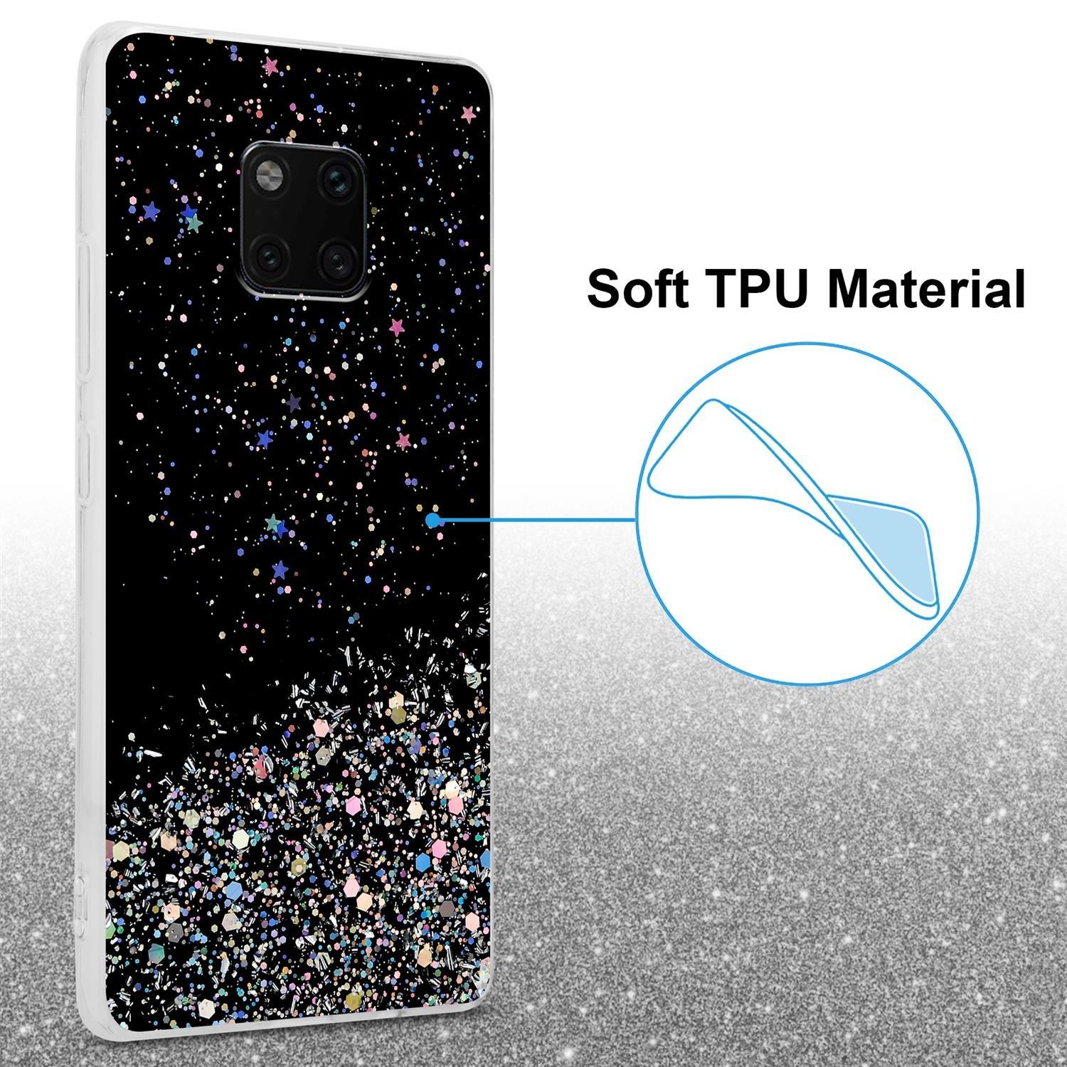 Cadorabo  Housse compatible avec Huawei MATE 20 PRO - Coque de protection en silicone TPU flexible avec paillettes scintillantes 