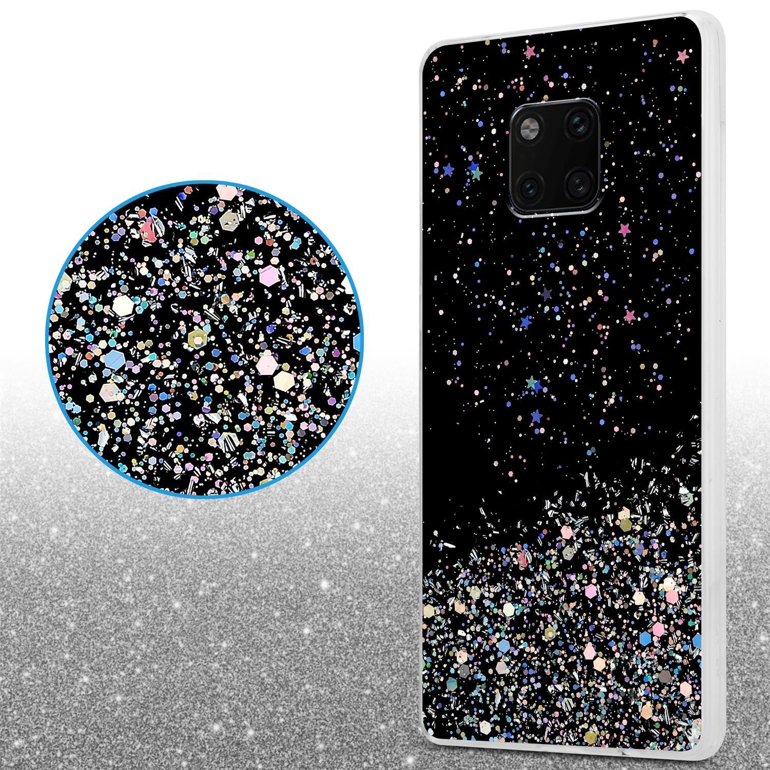 Cadorabo  Housse compatible avec Huawei MATE 20 PRO - Coque de protection en silicone TPU flexible avec paillettes scintillantes 