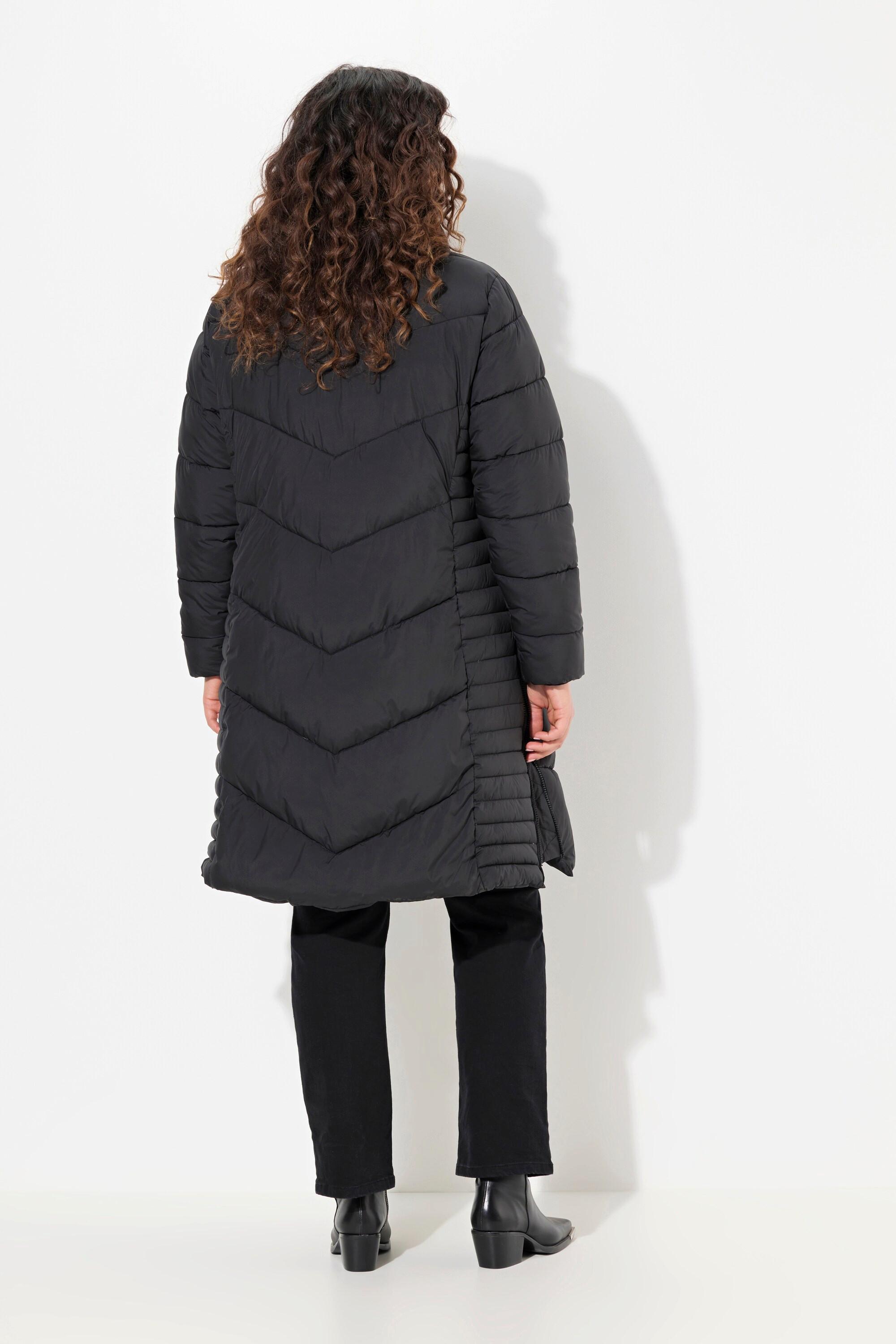 Ulla Popken Cappotto trapuntato idrorepellente cerniere laterali  