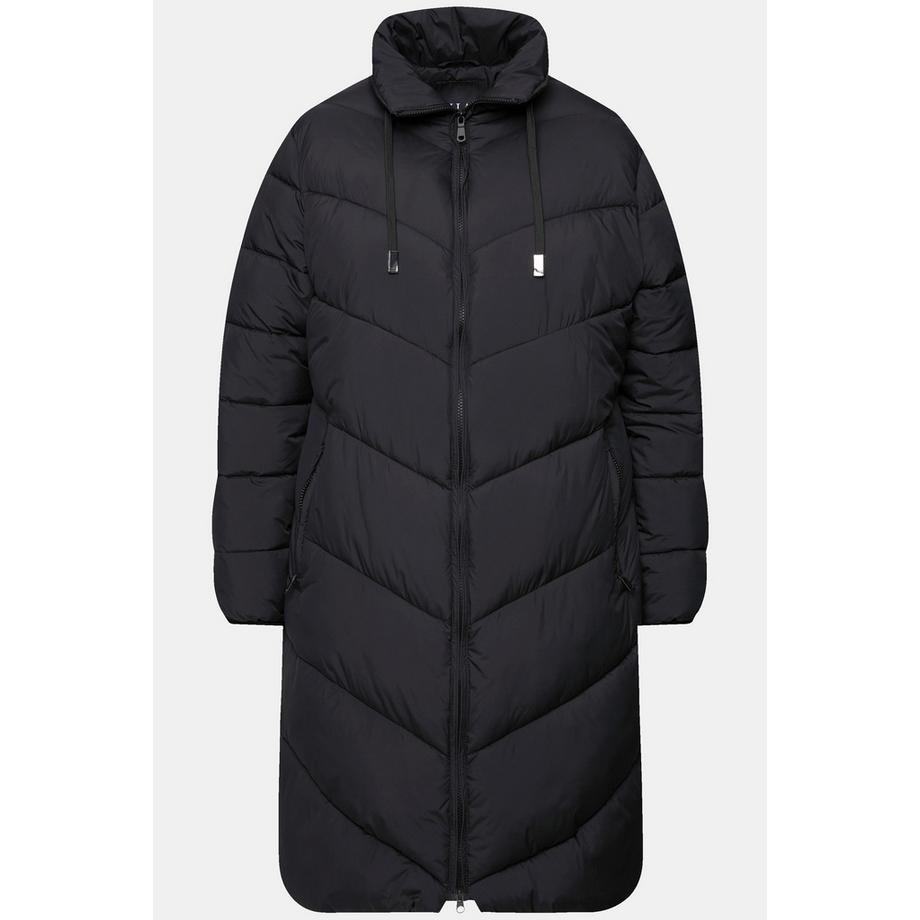Ulla Popken Steppmantel wasserabweisend Seiten-Zipper  