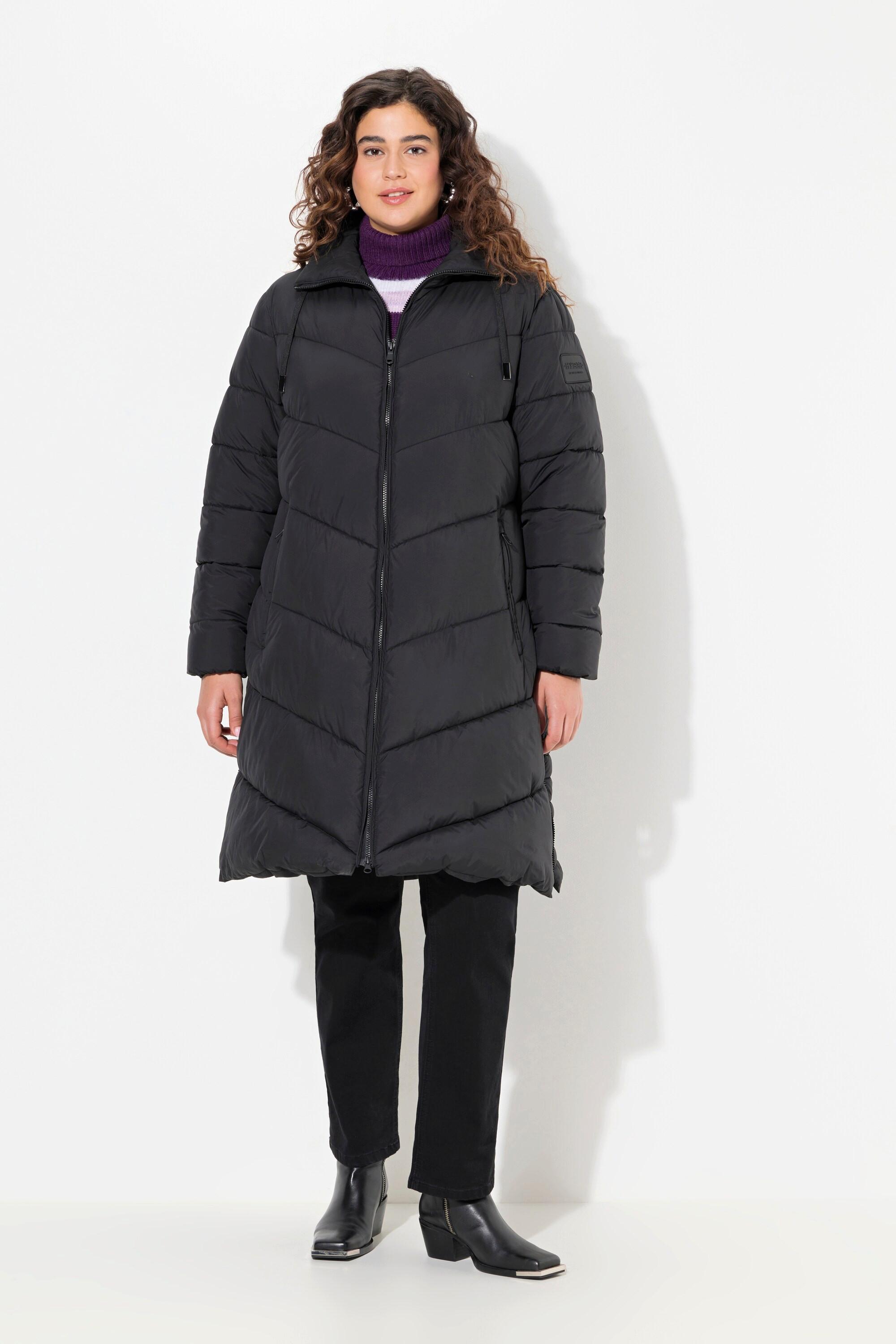 Ulla Popken Cappotto trapuntato idrorepellente cerniere laterali  