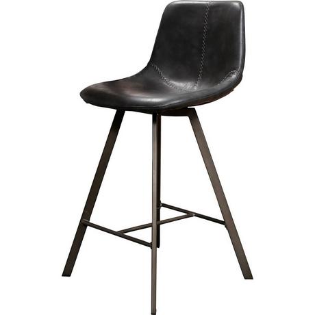 mutoni Tabouret de bar Vintage noir Retro Bryan  