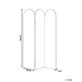 Beliani Séparation de pièce acoustique à 3 panneaux en Matière synthétique Minimaliste SLIMMY  