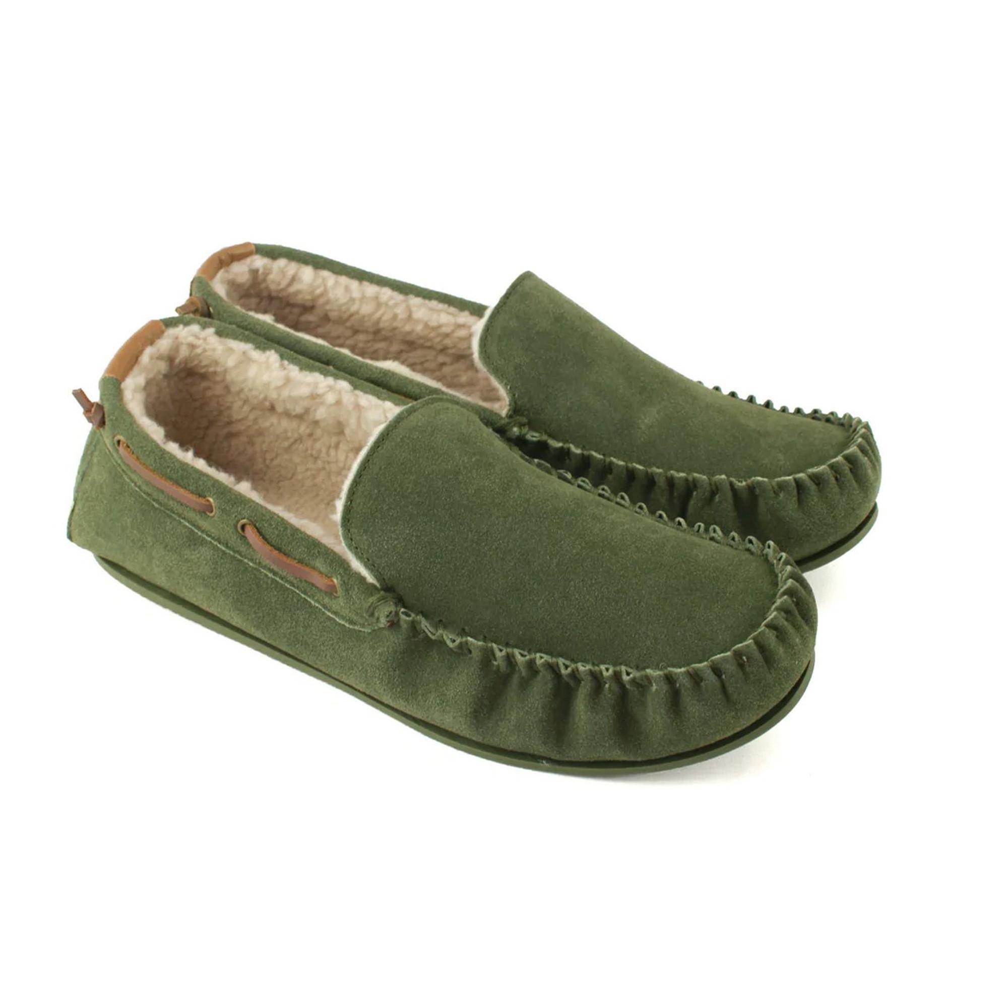 Image of Mokassins Owen, Berber, Wildleder Unisex Olivegrün 40.5