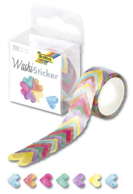 Folia  Folia Washi Sticker sticker decorativi Carta Multicolore 200 pz 