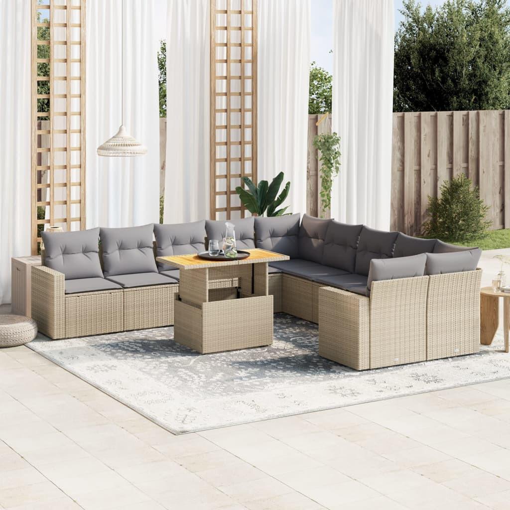 VidaXL Garten sofagarnitur poly-rattan  