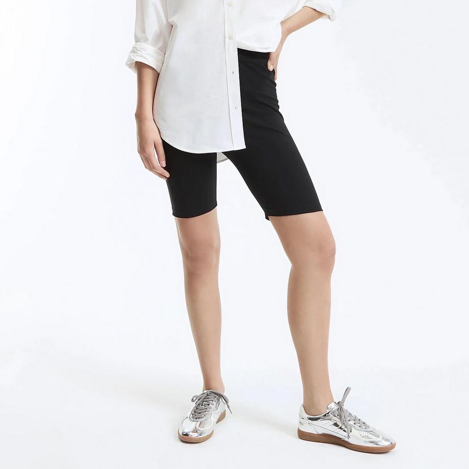 Bikershorts aus Jersey mit hohem Bund