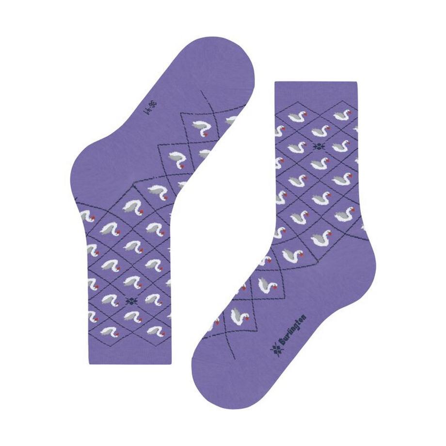 Burlington Chaussettes Motif Cygne  