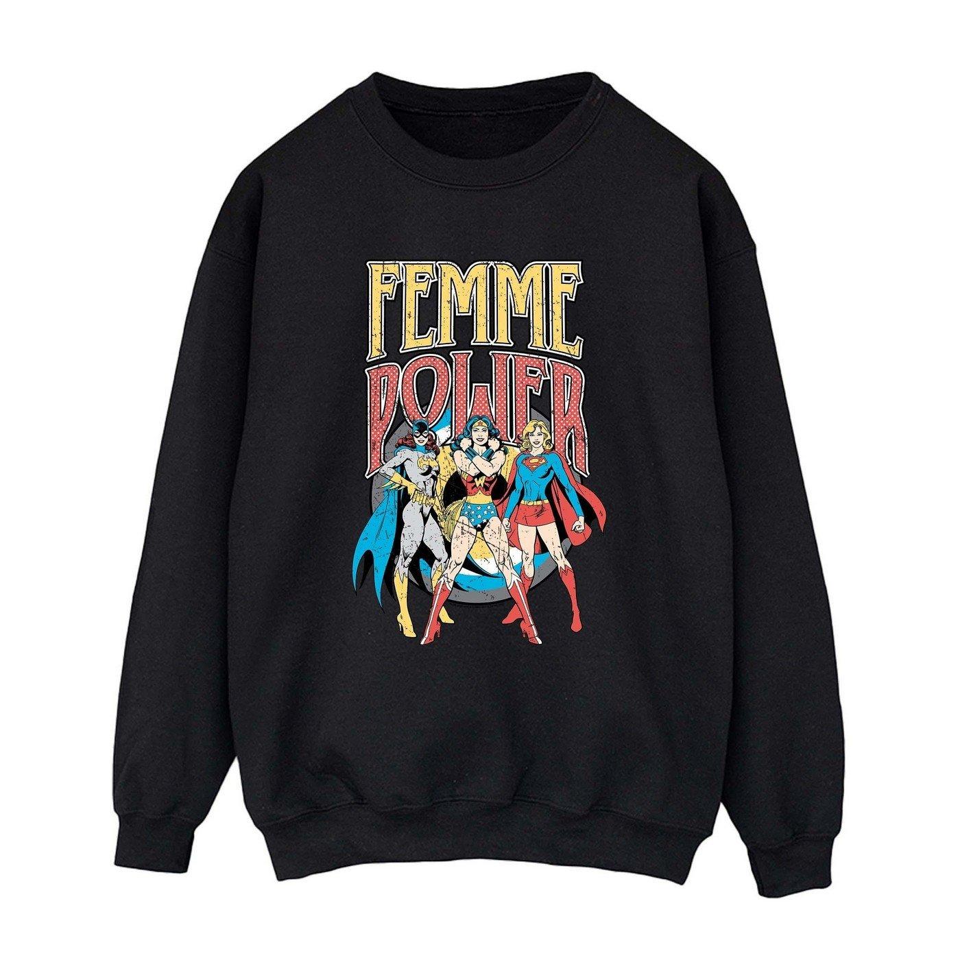 Image of Femme Power Sweatshirt Damen Schwarz XXL