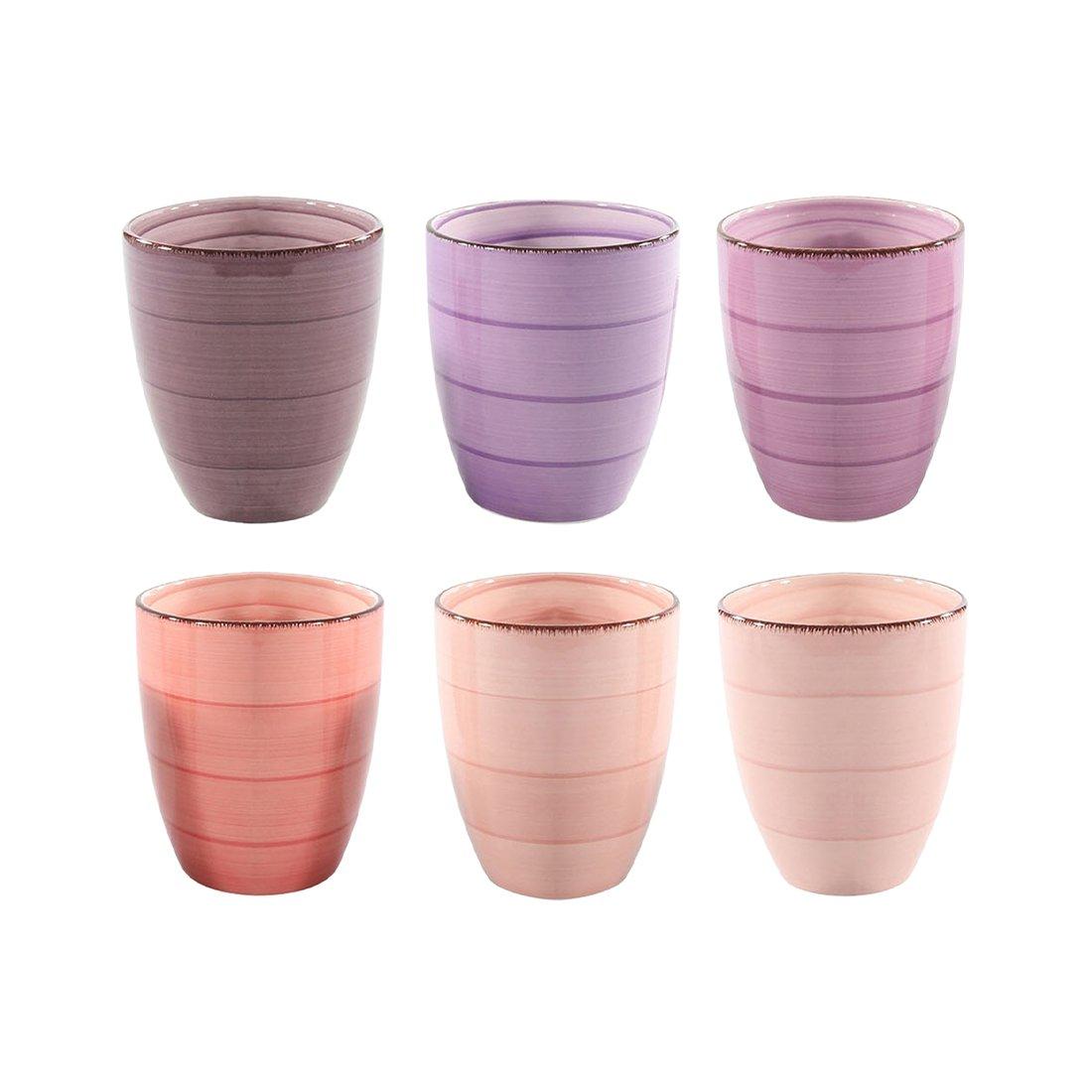 Image of Kaffeebecher 350ml Mykonos 6 Stück assortiert Kaffeebecher 350ml Mykonos 6 Stück assortiert