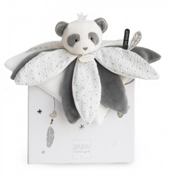 Image of Schmusetuch Traumfänger Panda Blüte (26cm)