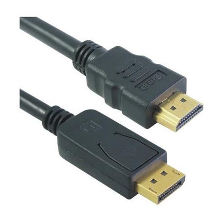 M-CAB  M-Cab DisplayPort - HDMI Kabel, St/St, 1m, Gold 