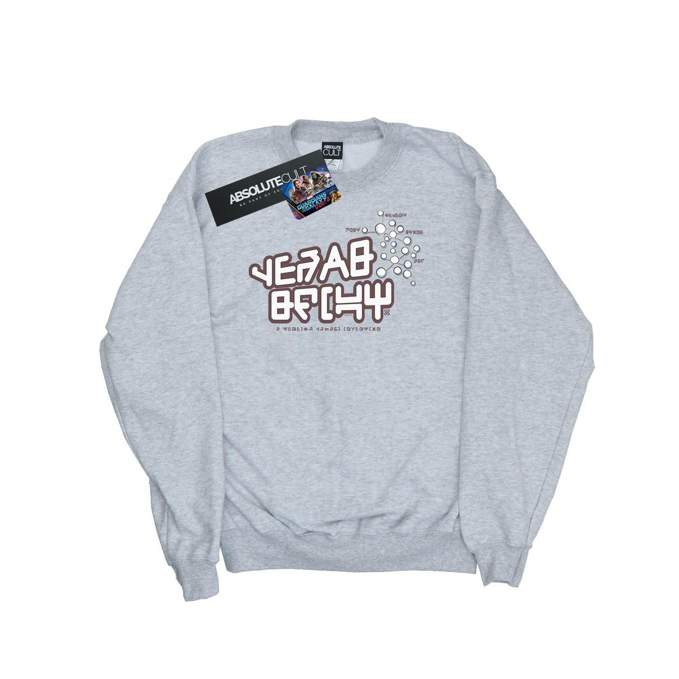 Image of Guardians Of The Galaxy Star Lord Text Sweatshirt Damen Grau M