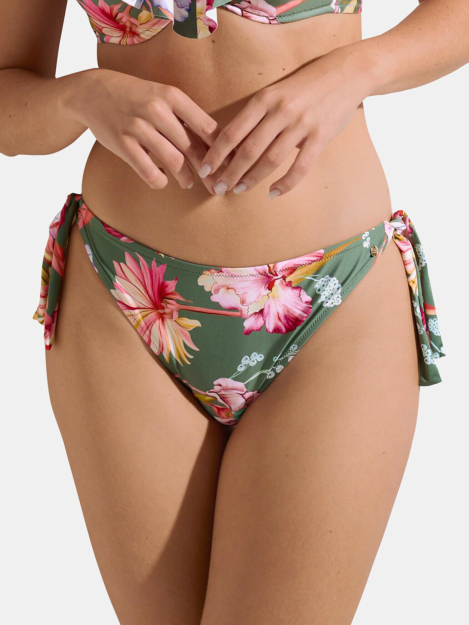 Image of Bikinistrümpfe Badehose Mit Rüschen Rimini Unisex Grün 42