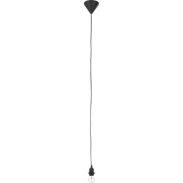 mutoni Lampe à suspension Straight E27 noir  