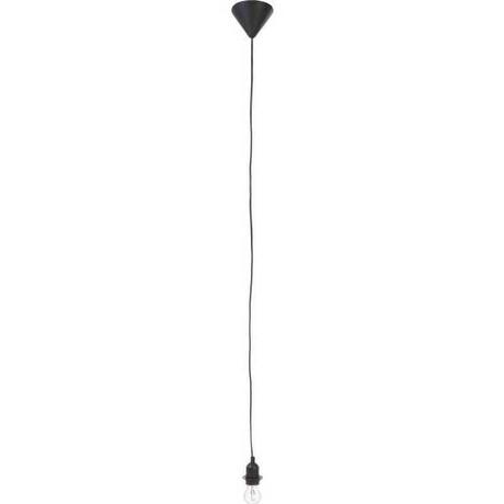 mutoni Lampe à suspension Straight E27 noir  