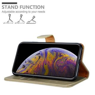 Cadorabo  Housse compatible avec Apple iPhone XS MAX - Coque de protection avec fermeture magnétique, fonction de support et compartiment pour carte 