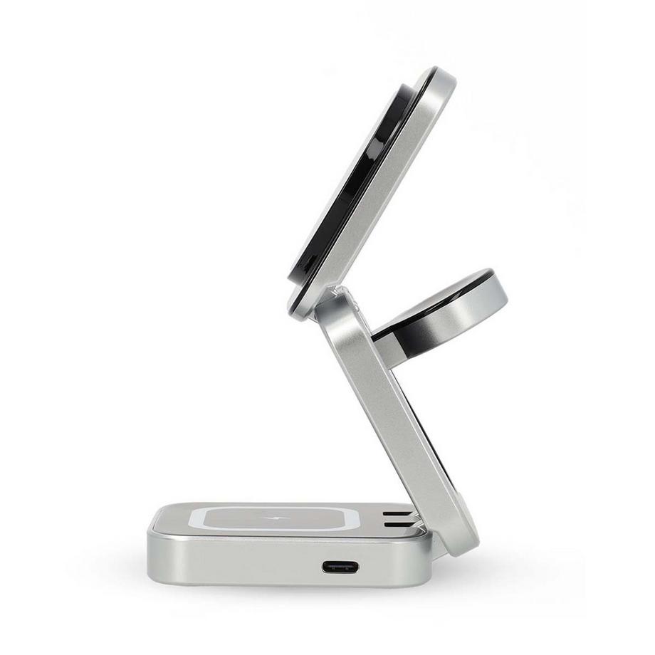 Nedis  Chargeur sans fil | 3 en 1 | 2,5 / 5 / 15 W | Indicateur LED d'utilisation | Câble inclus | USB-A / USB-C™ | 1,50 m 