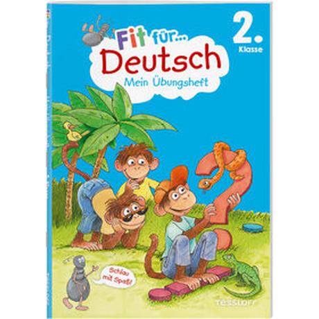 Fit für Deutsch 2. Klasse. Mein Übungsheft Reichert, Sonja; Wandrey, Guido (Illustrationen) Copertina rigida 