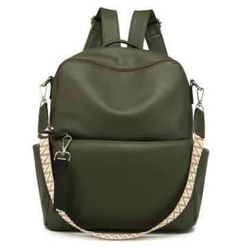 Rucksack Klein - 2 in 1 Rucksacktasche Leder PU Umhängetasche Schulrucksack Wasserdichter Lederrucksack Diebstahlsicherer Tagesrucksack für unterwegs