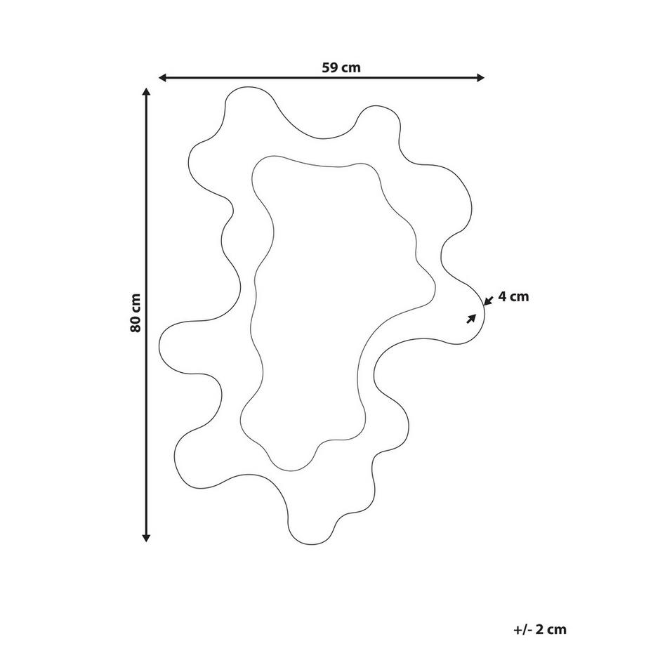 Beliani Miroir Moderne ROSCOFF  