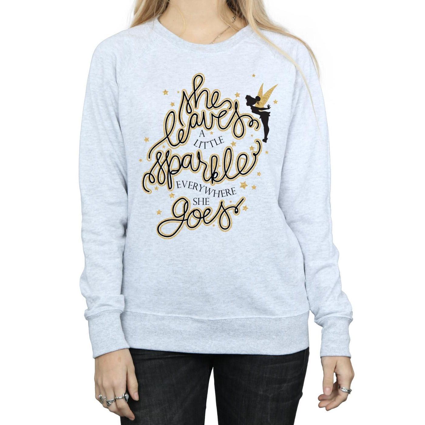 Disney Tinkerbell She Leaves A Little Sparkle Sweatshirt  