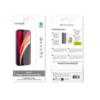 Muvit  Verre Trempé pour iPhone 14 Plus/13 Pro Max 