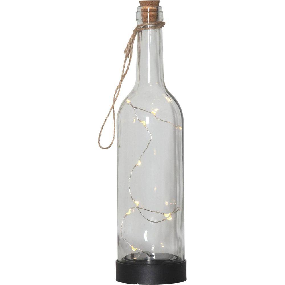 Star Trading LED-Laterne Bottle Transparent  