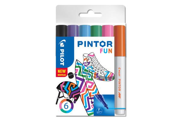 Pilot PILOT Marker Pintor Set Fun F S6/0517429 6 Stifte  