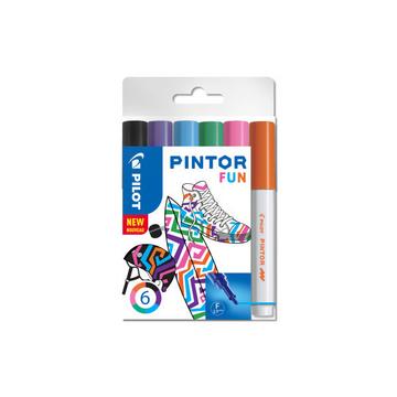 PILOT Marker Pintor Set Fun F S6/0517429 6 Stifte
