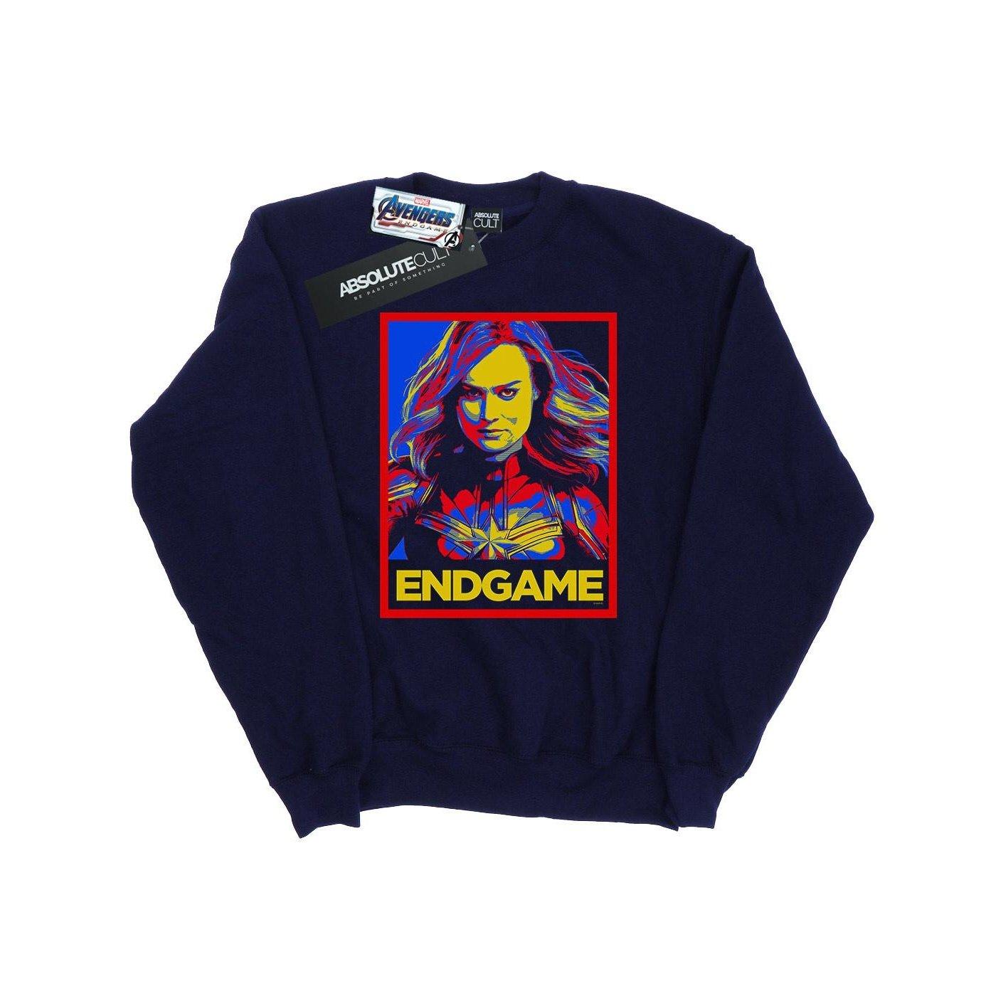 Image of Avengers Endgame Captain Poster Sweatshirt Damen Marine M