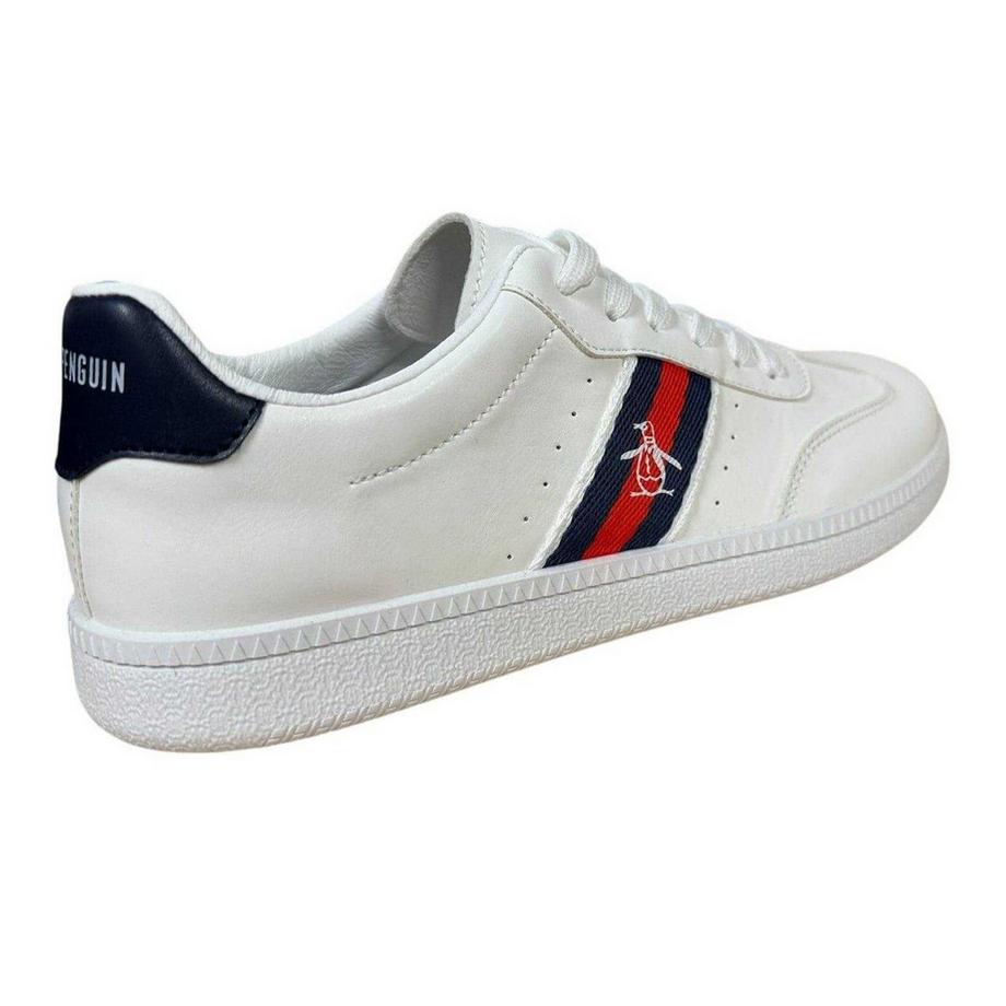 Original Penguin Flache Sneaker mit gestreiftem Seitenpanel  