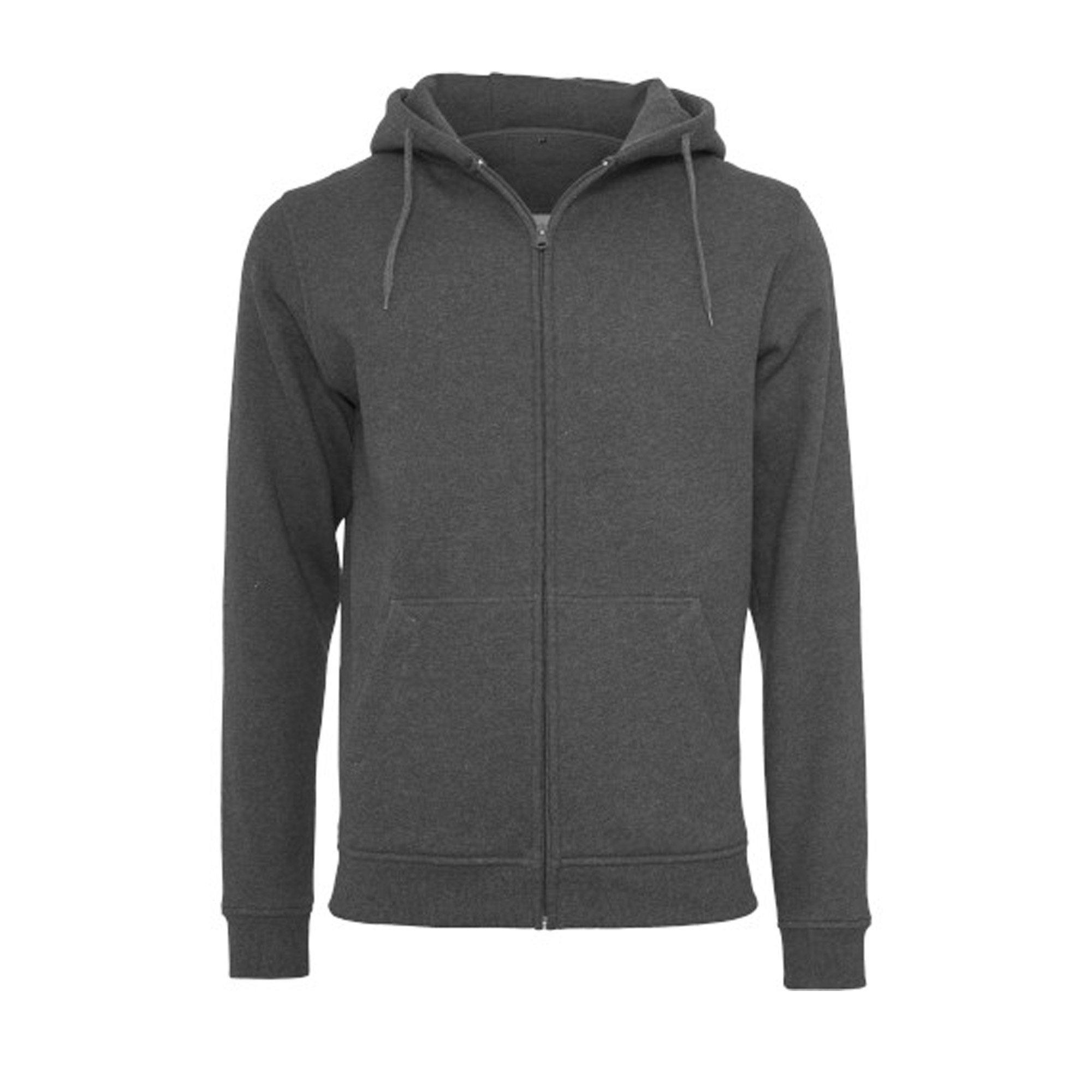 Image of Hoodie Mit Durchgehendem Reißverschluss Herren Charcoal Black S