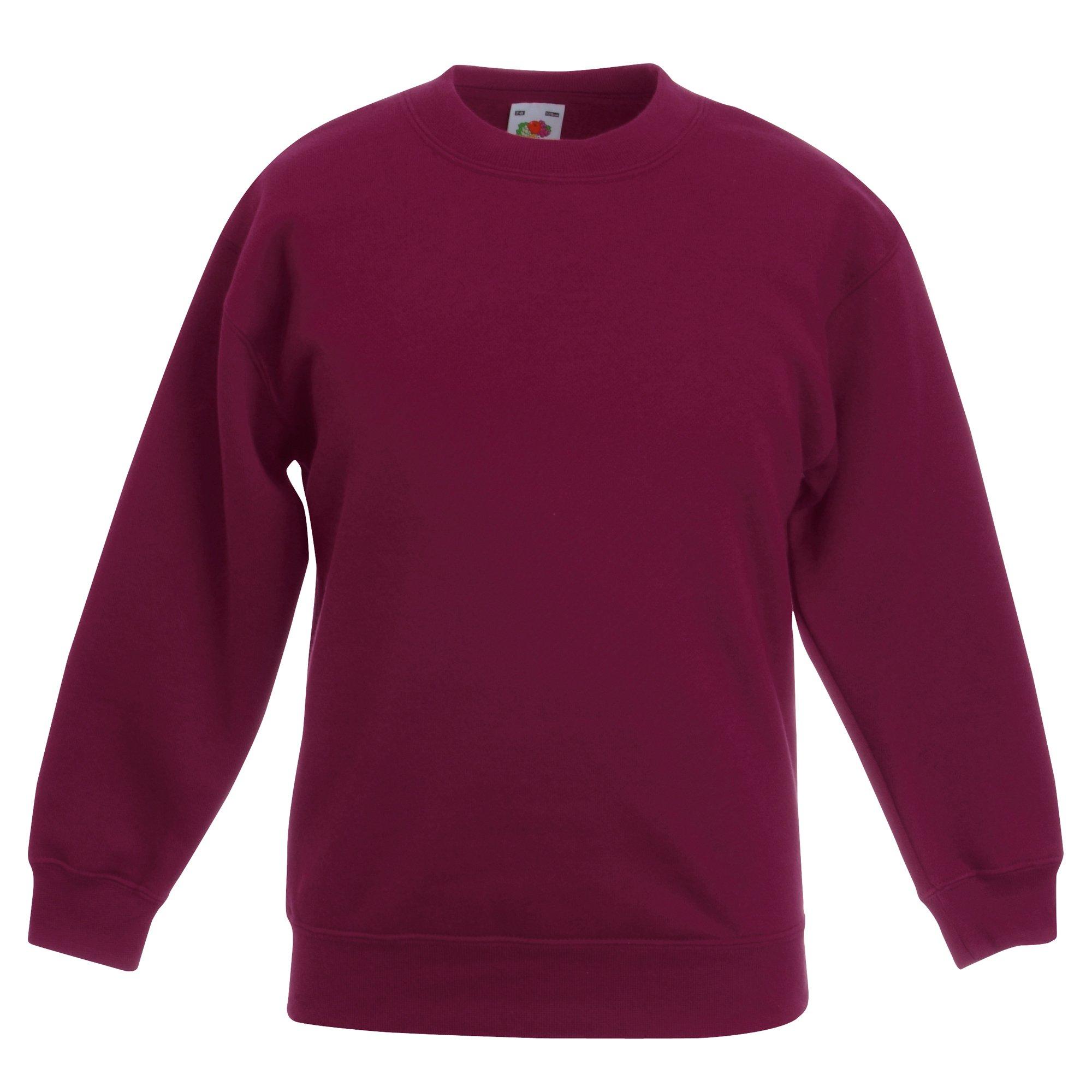 Image of Klassische 8020 Setin Sweatshirt Mädchen Weinrot 5-6A