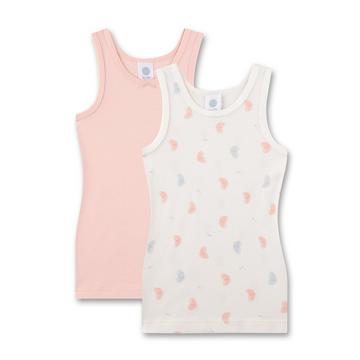 Mädchen-Unterhemd (Doppelpack) Schmetterlings-Allove