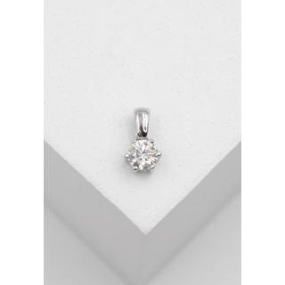 MUAU Schmuck  Anhänger Weissgold 750 6-Griff-Fassung Diamant 0.30ct. 