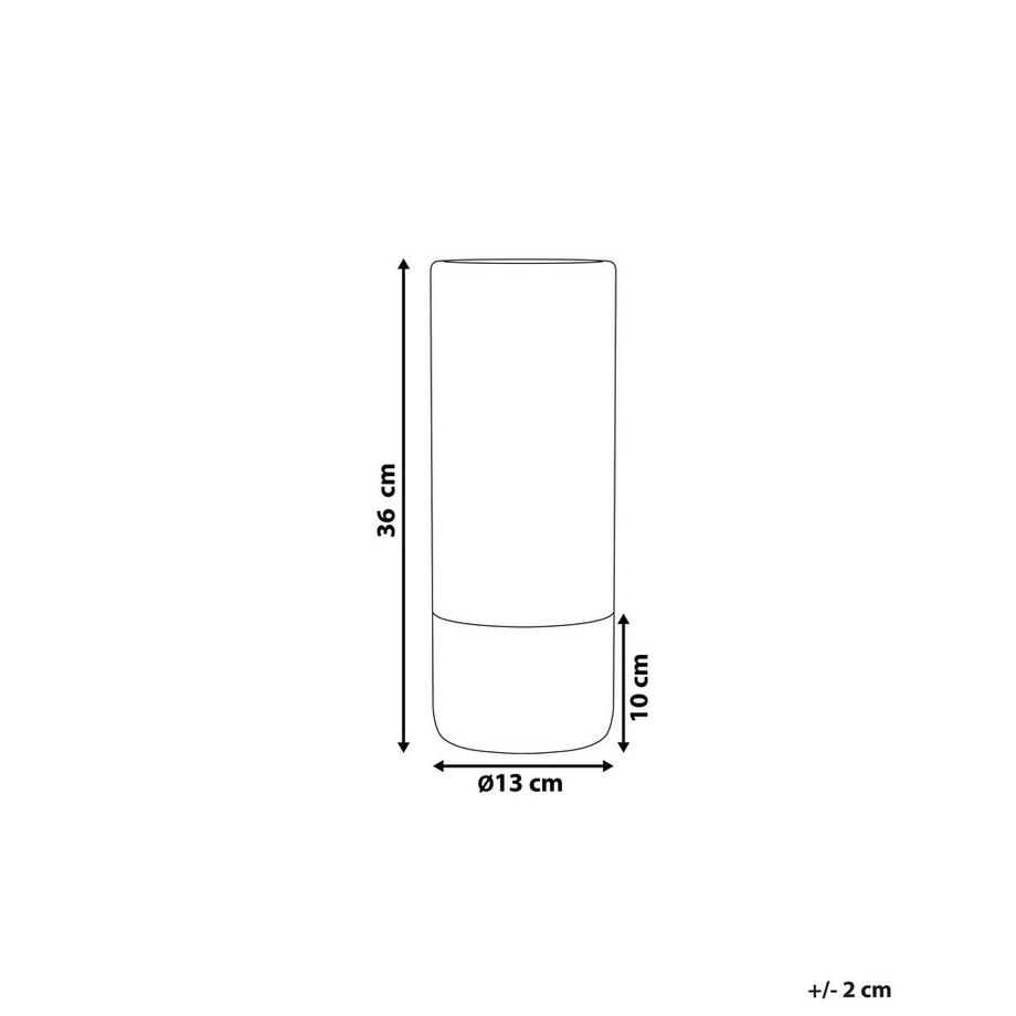 Beliani Vaso da fiori en Gres porcellanato  GELIDA  