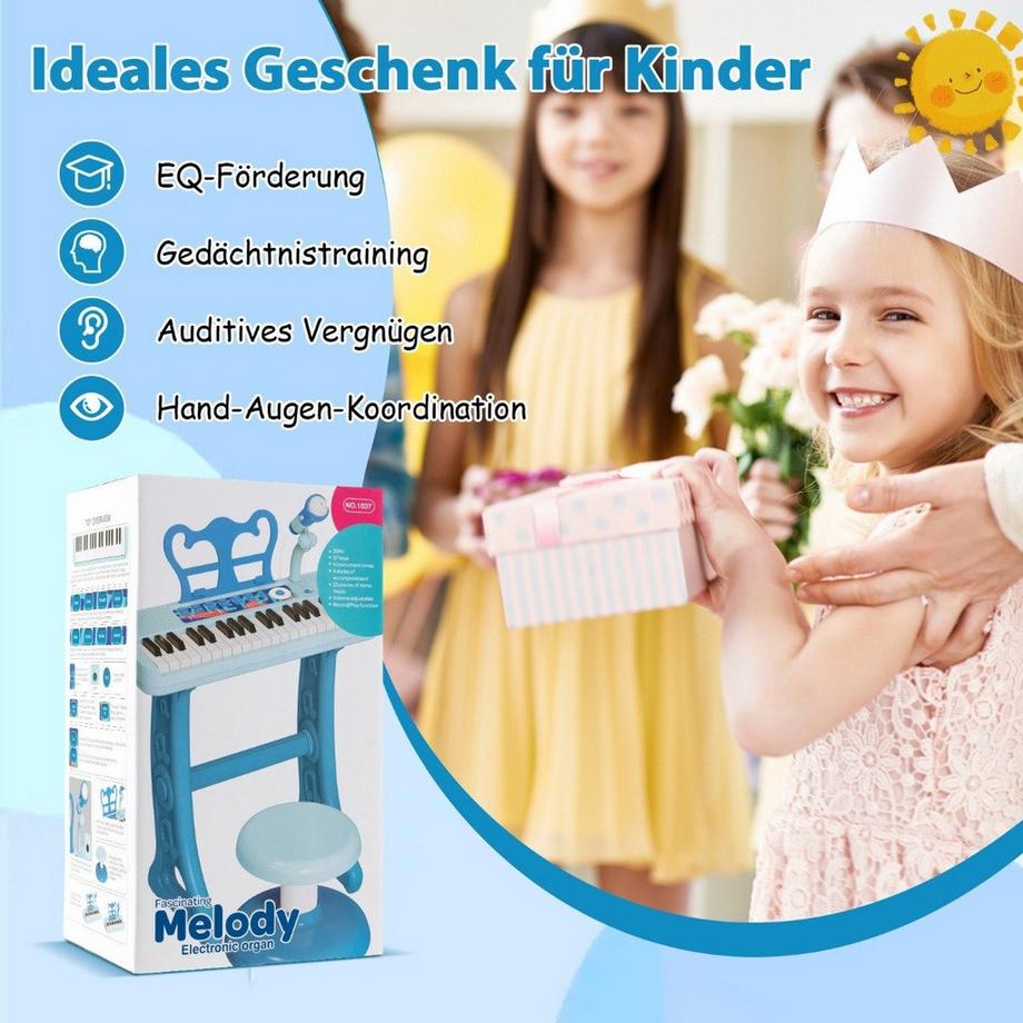 Northix  Set di tastiera per bambini a 37 tasti 