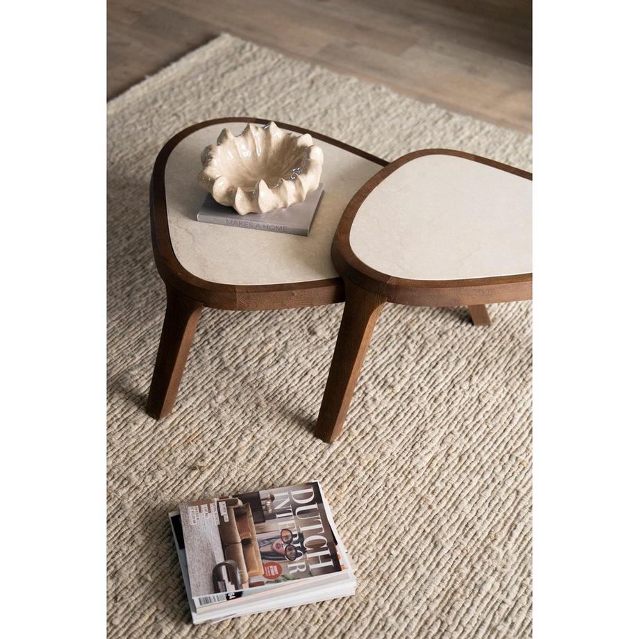 mutoni Table basse Fred Marbre 51x60  