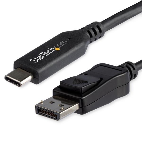 Image of StarTech.com 1,8m USB-C auf DisplayPort 1.4 Kabel - 4K/5K/8K USB Typ C zu DP 1.4 Alt Mode Video Adapter Konverter - HBR3/HDR/DSC - 8K 60Hz DP Monitor Kabel für USB-C/Thunderbolt 3