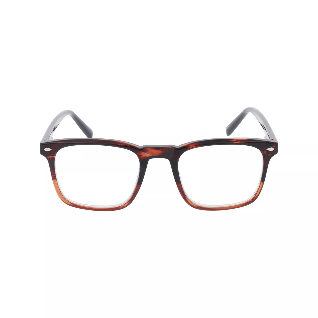 Invu - Lesebrille mit Etui, für Herren, Braun, Größe ONESIZE