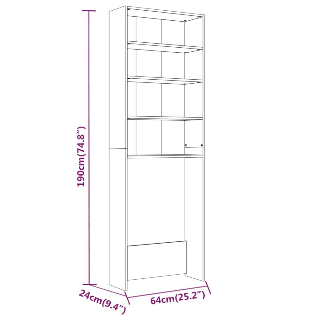 VidaXL scaffale per lavatrice  