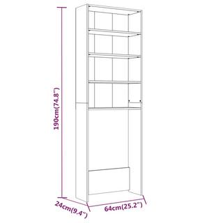 VidaXL scaffale per lavatrice  