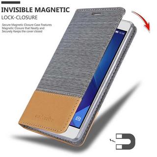 Cadorabo  Housse compatible avec Honor 7 - Coque de protection avec fermeture magnétique, fonction de support et compartiment pour carte 