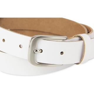 Only-bags.store Cintura in Pelle 3 cm Larga Bianca  